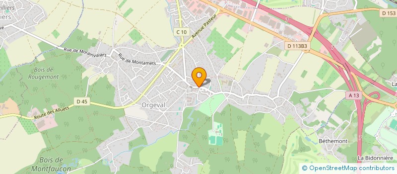 localisation de l'entreprise TC INTERNATIONAL  ORGEVAL