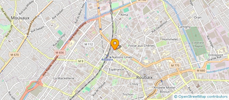 localisation de l'entreprise TC INTERNATIONAL  ROUBAIX