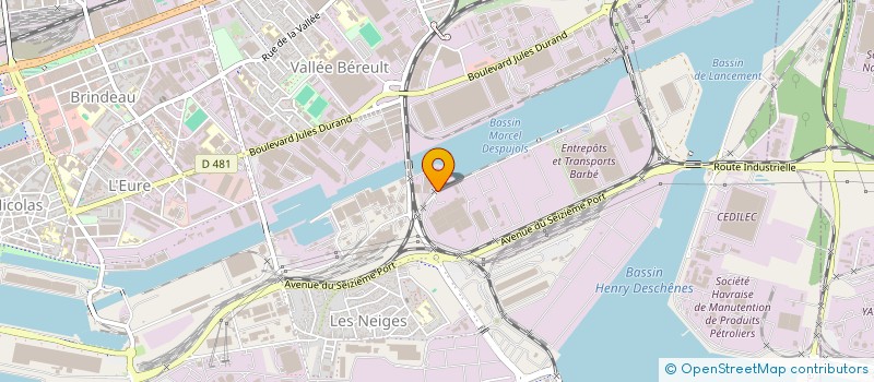 localisation de l'entreprise TC INVEST à LE HAVRE