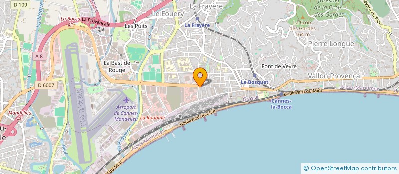 localisation de l'entreprise TC LA BOCCA 145 à CANNES
