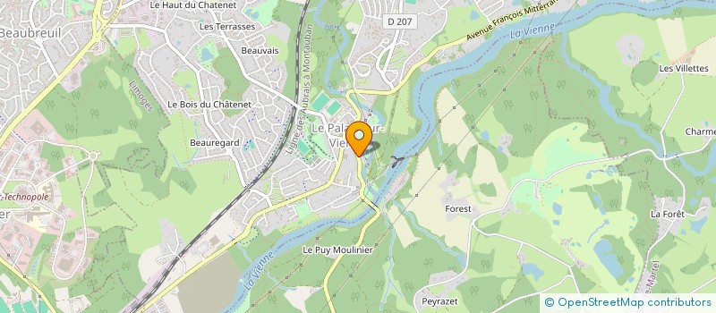 localisation de l'entreprise TC LE PALAIS  LE PALAIS-SUR-VIENNE