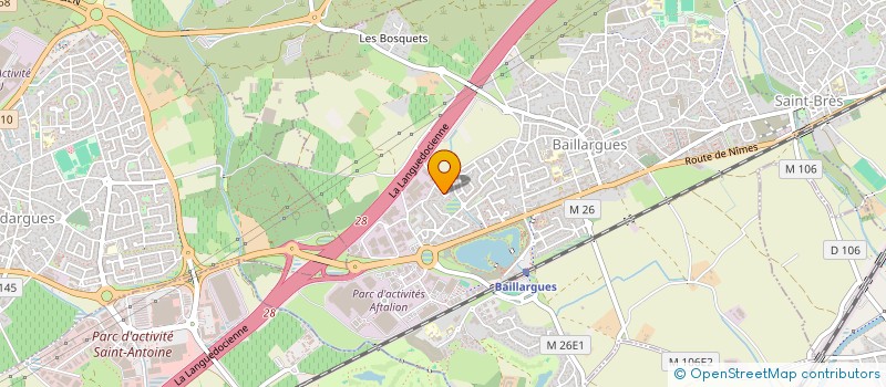 localisation de l'entreprise TC MAITRE D'OEUVRE à BAILLARGUES