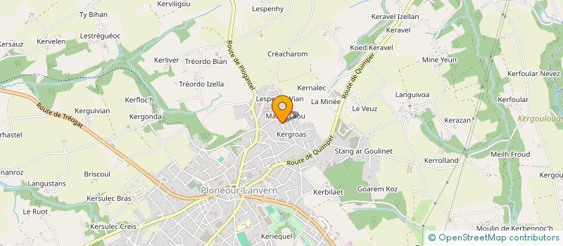 localisation de l'entreprise TC PLONEOUR  PLONEOUR-LANVERN