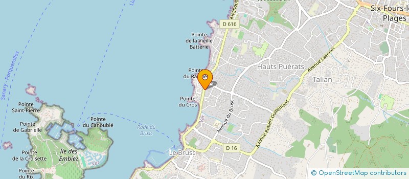 localisation de l'entreprise TC PROMOTION à SIX-FOURS-LES-PLAGES