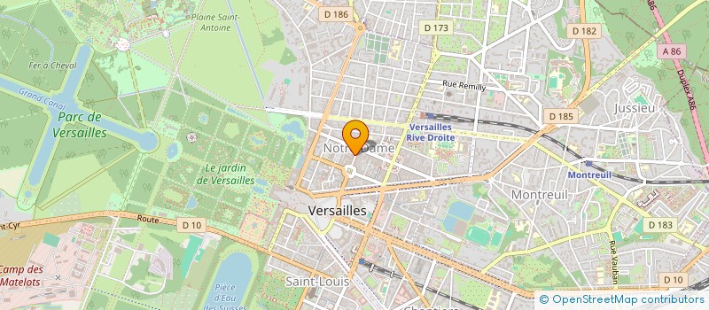 localisation de l'entreprise TC SERVICES à VERSAILLES