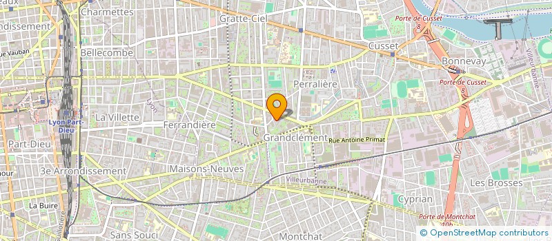 localisation de l'entreprise TC SPORT à VILLEURBANNE