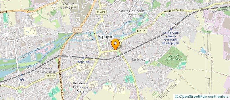 localisation de l'entreprise TC SPORT ET FORME à ARPAJON