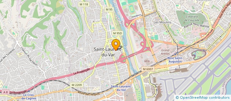 localisation de l'entreprise TC TERRASSEMENT  SAINT-LAURENT-DU-VAR