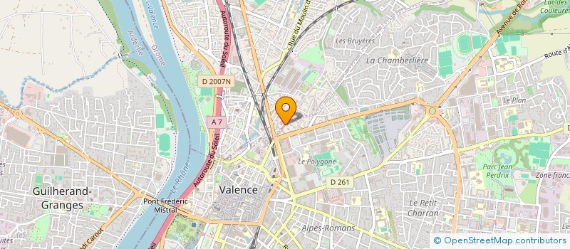 localisation de l'entreprise TC2A BATIMENT  VALENCE