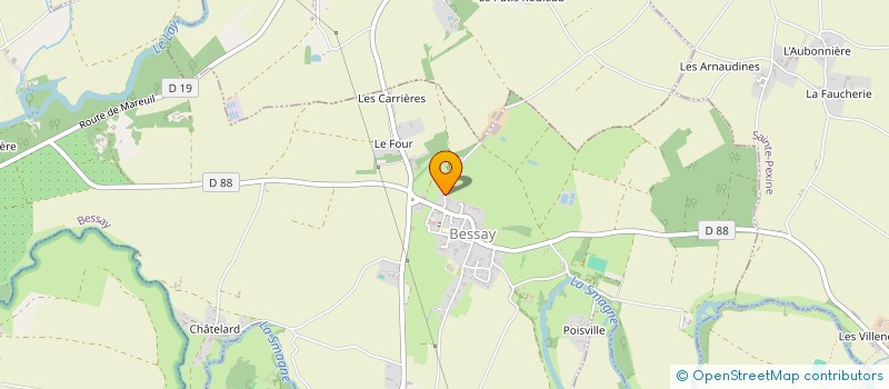 localisation de l'entreprise TC2G  BESSAY