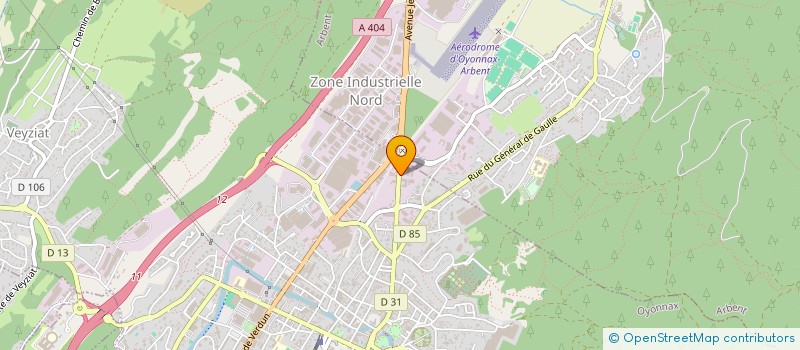 localisation de l'entreprise TCA 01 à OYONNAX