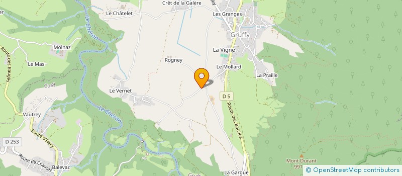 localisation de l'entreprise TCA  GRUFFY