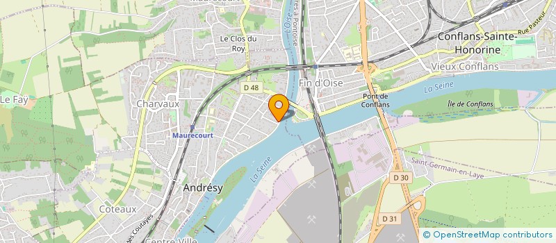 localisation de l'entreprise TCA BORD DE SEINE  ANDRESY