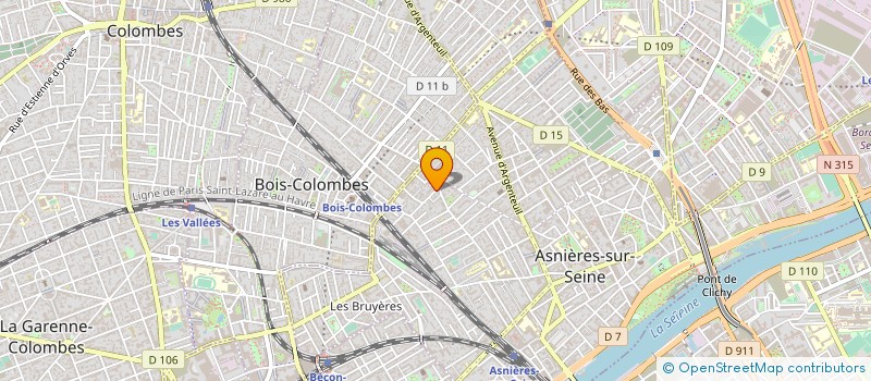 localisation de l'entreprise TCA COMMUNICATION  ASNIERES-SUR-SEINE