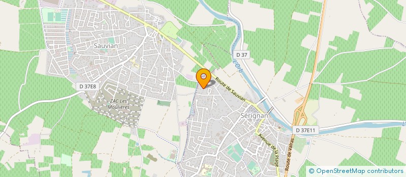 localisation de l'entreprise TCA DISTRIBUTION  SERIGNAN