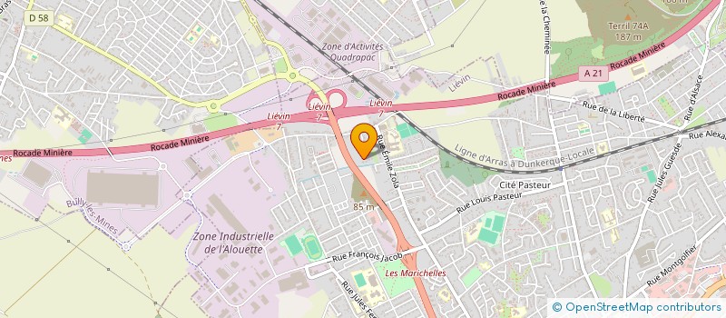 localisation de l'entreprise TCA IMMO  LIEVIN