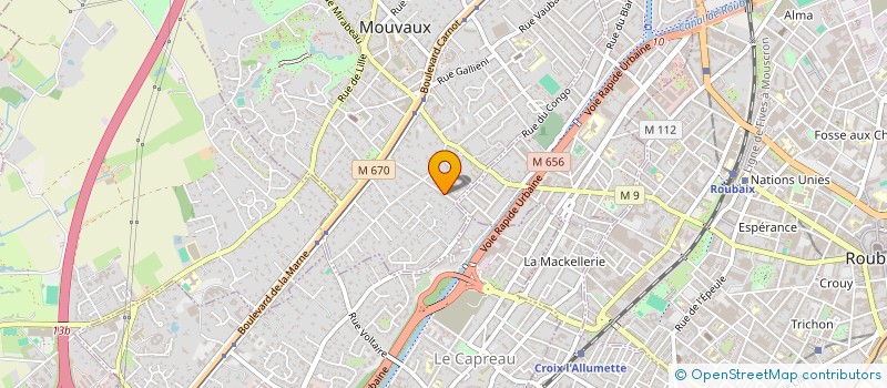 localisation de l'entreprise TCA INVEST  MOUVAUX