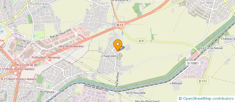 localisation de l'entreprise TCA (TRANSPORT COURSES AFFRETEMENT)  DOMPIERRE-SUR-MER