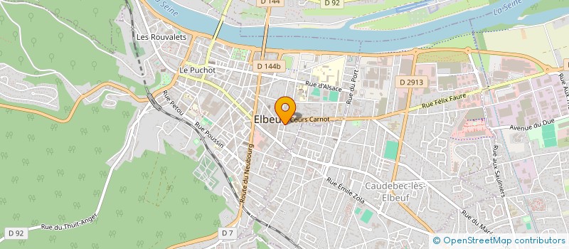 localisation de l'entreprise TCB  ELBEUF