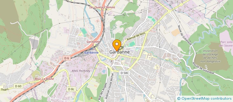 localisation de l'entreprise TCB CONSTRUCTION  ROUSSET