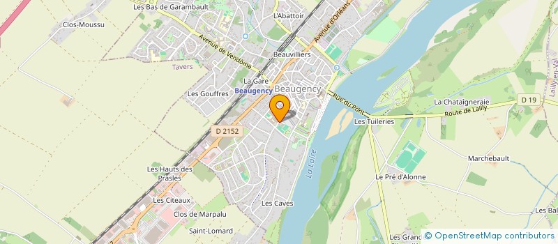 localisation de l'entreprise TCB TENNIS CLUB BALGENTIEN à BEAUGENCY