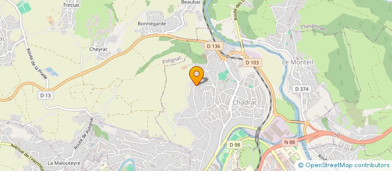 localisation de l'entreprise TCBAT  LE PUY-EN-VELAY