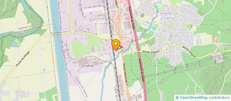 localisation de l'entreprise TCBATIMENT  SALAISE-SUR-SANNE