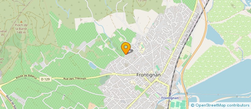 localisation de l'entreprise TCC à FRONTIGNAN