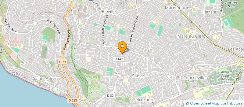 localisation de l'entreprise TCC CABINET VIEL à LE HAVRE