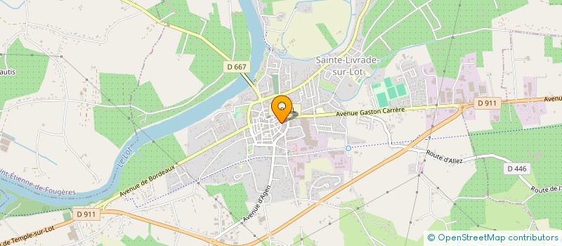 localisation de l'entreprise TCC PLATRERIE à SAINTE-LIVRADE-SUR-LOT
