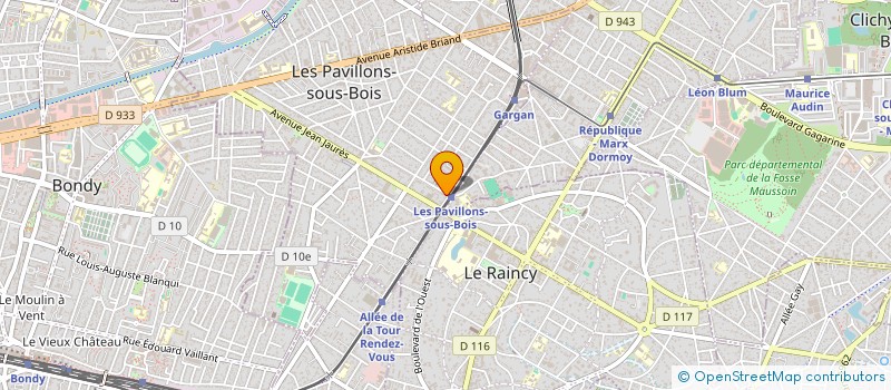 localisation de l'entreprise TCCLB ADMINISTRATION  LES PAVILLONS-SOUS-BOIS