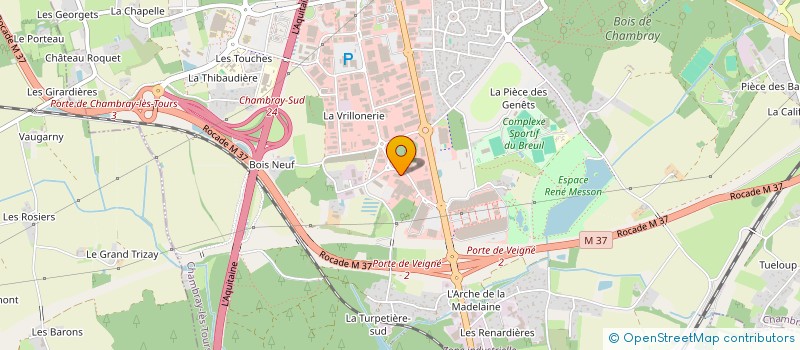 localisation de l'entreprise TCDH37 à CHAMBRAY-LES-TOURS