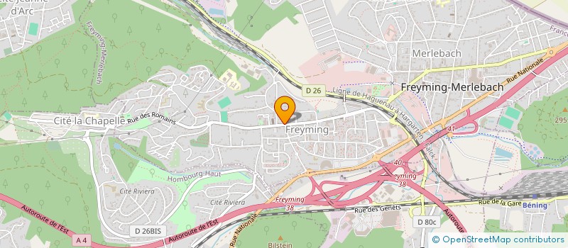 localisation de l'entreprise TCE  FREYMING-MERLEBACH