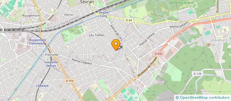 localisation de l'entreprise TCE BATIMENT à SEVRAN