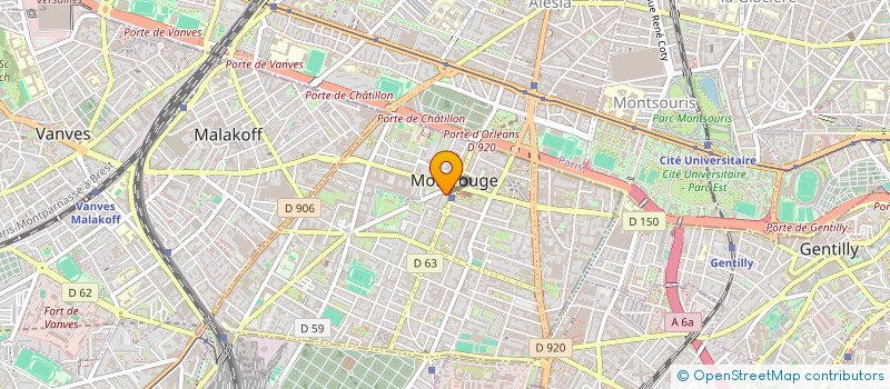 localisation de l'entreprise TCE BTP  MONTROUGE