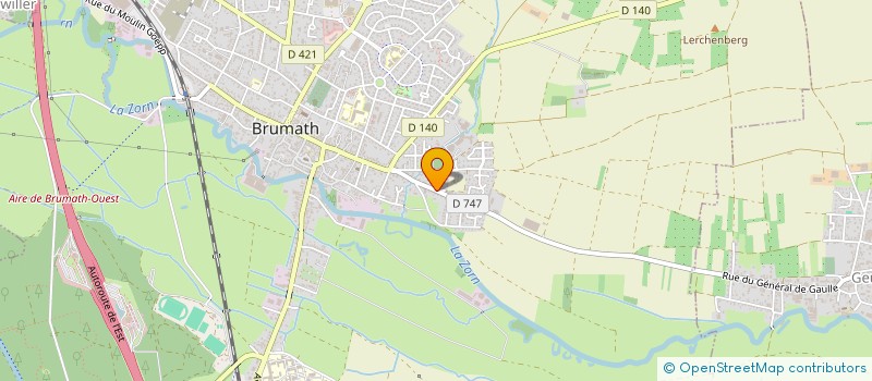 localisation de l'entreprise TCE CONCEPT  BRUMATH