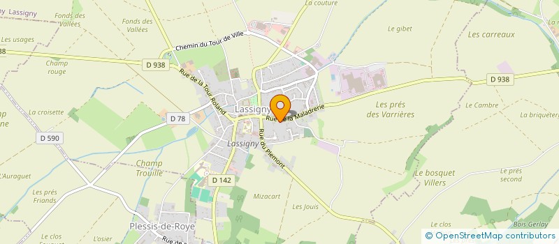 localisation de l'entreprise TCE CONSTRUCTION  LASSIGNY