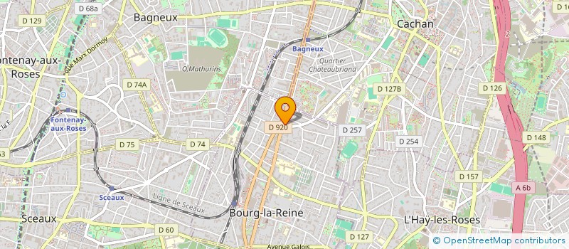 localisation de l'entreprise TCE - TRAVAUX CONSEILS ET ETUDES à BOURG-LA-REINE