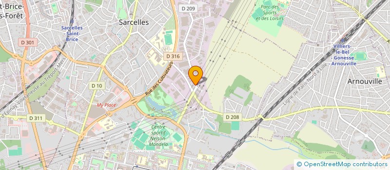 localisation de l'entreprise TCEM BAT à SARCELLES