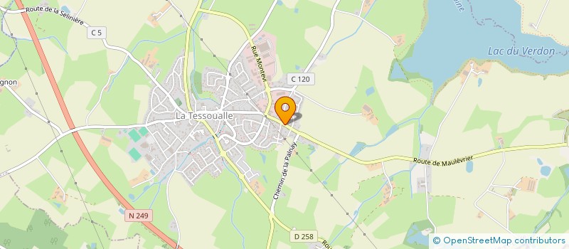 localisation de l'entreprise TCES SOLUTIONS MEMBRANES  LA TESSOUALLE