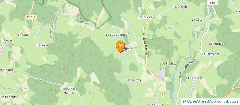 localisation de l'entreprise TCF  RIOTORD