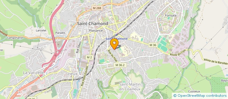 localisation de l'entreprise TCFO  SAINT-CHAMOND