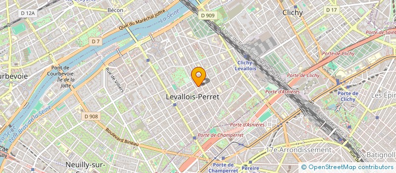 localisation de l'entreprise TCG SOPHRO à LEVALLOIS-PERRET