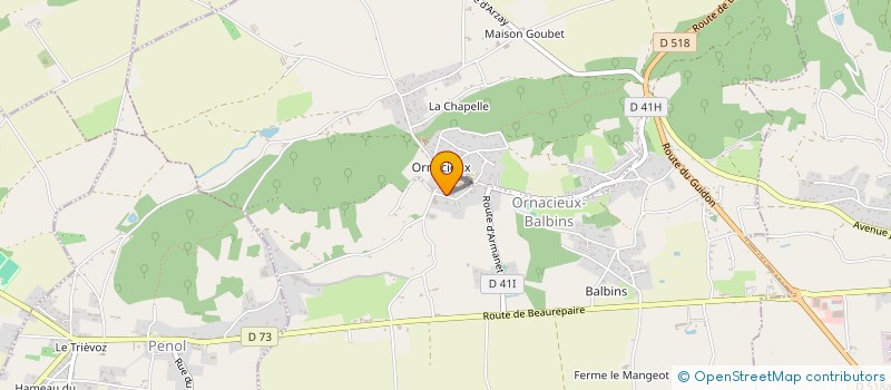 localisation de l'entreprise TCGA  ORNACIEUX-BALBINS