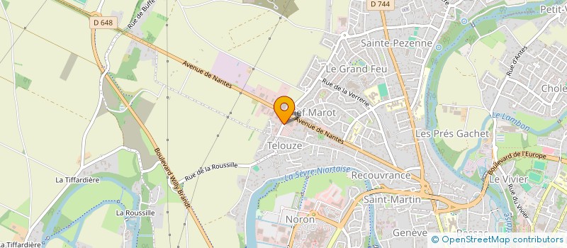 localisation de l'entreprise TCH COUVERTURE  NIORT