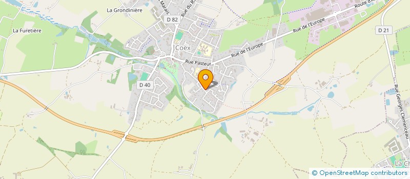 localisation de l'entreprise TCH INVEST à LANDEVIEILLE