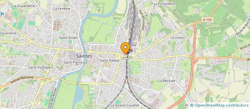 localisation de l'entreprise TCH SAINTES  SAINTES