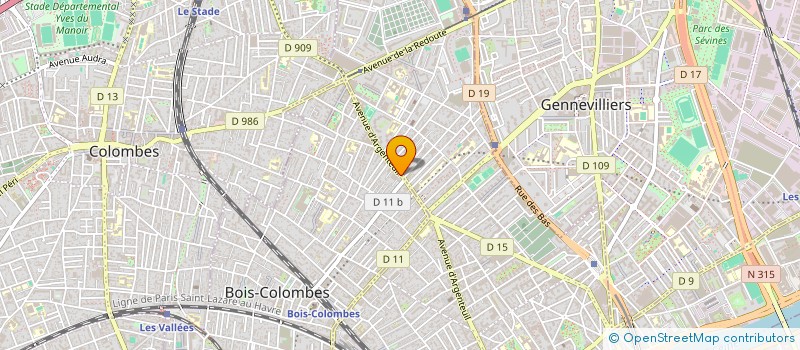 localisation de l'entreprise TCHAIKA à BOIS-COLOMBES