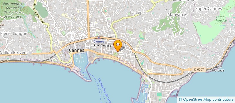 localisation de l'entreprise TCHAKALOFF à CANNES