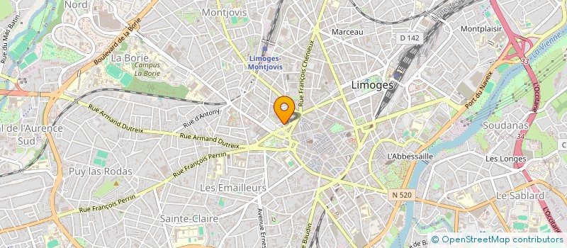 localisation de l'entreprise TCHERTOFF CHARLES ET BOUTILLIER LUC à LIMOGES